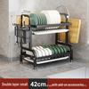 Multifunctional Kitchen Dish Rack: Countertop Draining Rack with Chopstick and Knife Holder for Dish Cabinets
