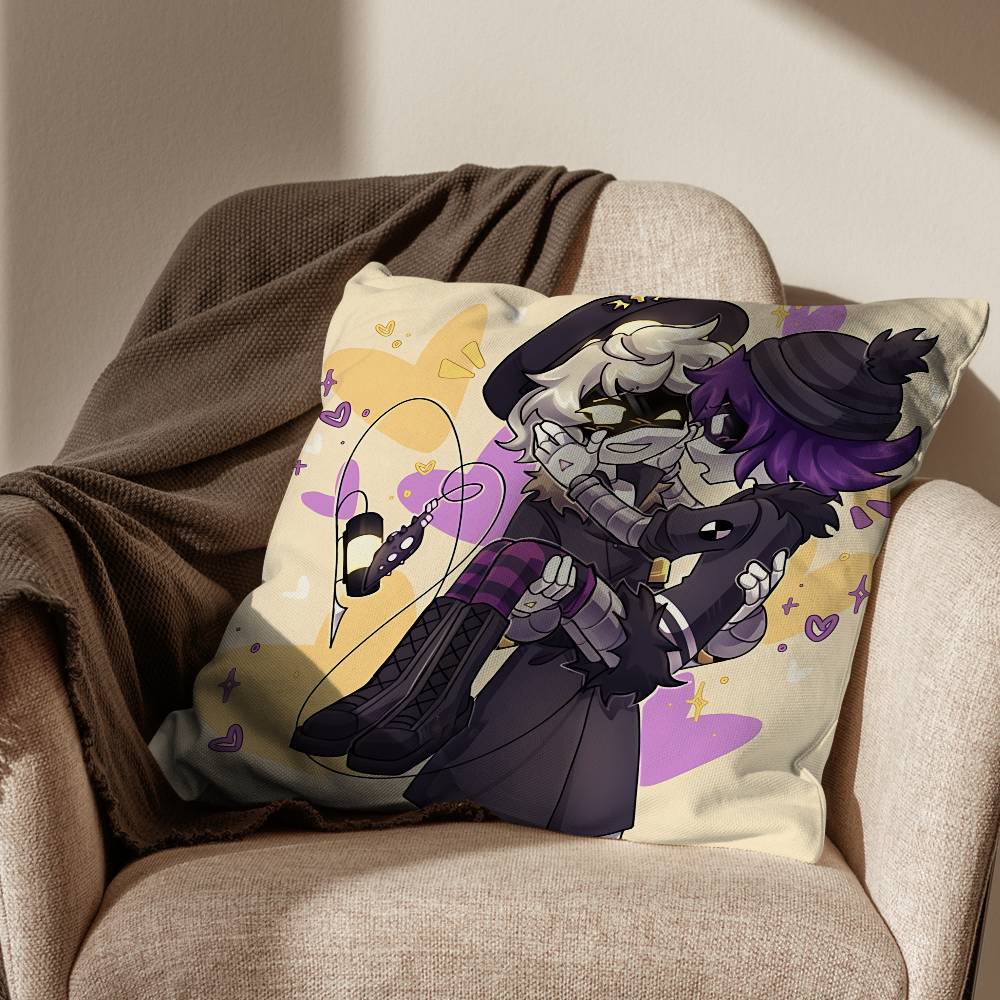 

cool N and Uzi Murder Drones Pillow Case Office Cushions Suitable For Sofa Car Bedroom Decorative Cushion Cover 30x30cm