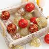 25 Pcs 2.36 Inch Christmas Ball Ornaments Glitter Sequin Plastic Ball Christmas Tree Hanging Decorations for Indoor Outdoor Holiday Decor
