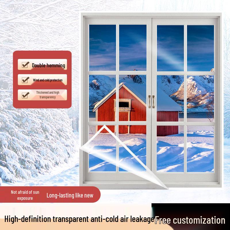 Transparent Insulation Window Film: Windproof, Cold-Proof, Winter-Ready for Bedroom Warmth