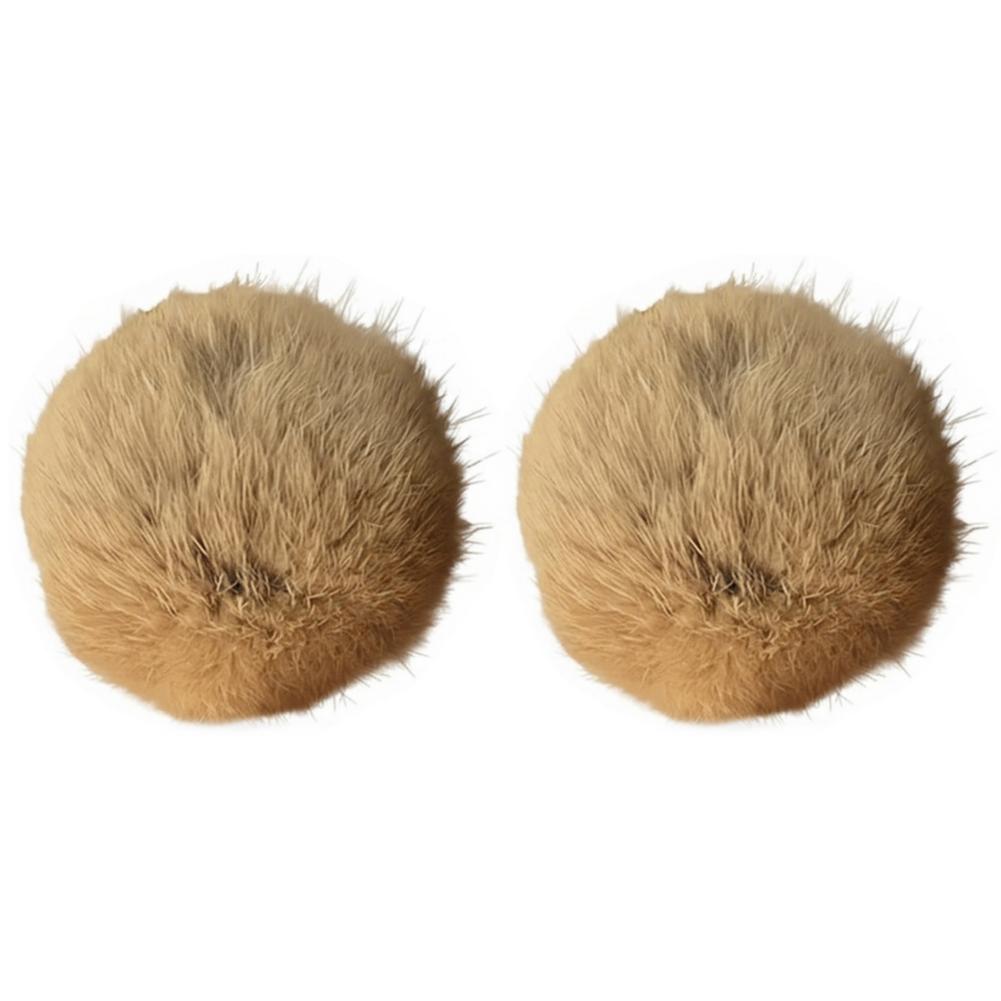 8cm Faux Fur Cat Balls Toy for Indoor Pet Kitten Teething Chasing & Self Play