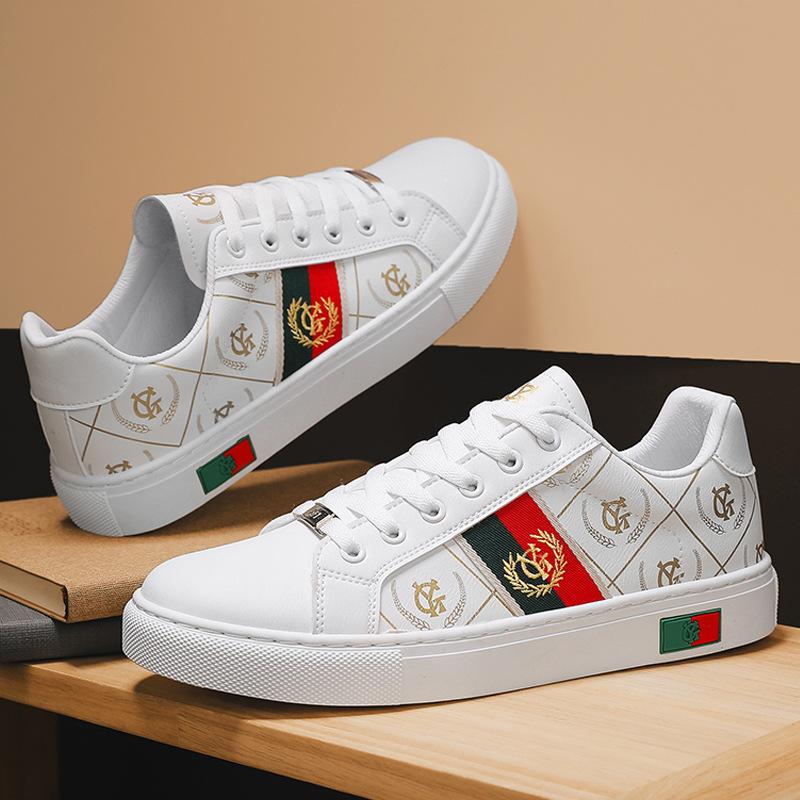 

2025 весна и лето мужская новая тенденция универсальные повседневные удобные модные туфли с круглым носком для мужчин 43