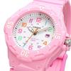 CASIO analog wristwatch LRW-200H-4B2V women kids cheap pastel pink multicolor overseas model.