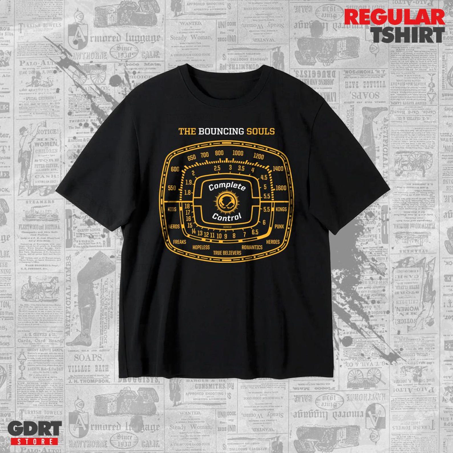 The Bouncing Souls T shirt - Complete Control Albums - Unisex Heavy Shirt L