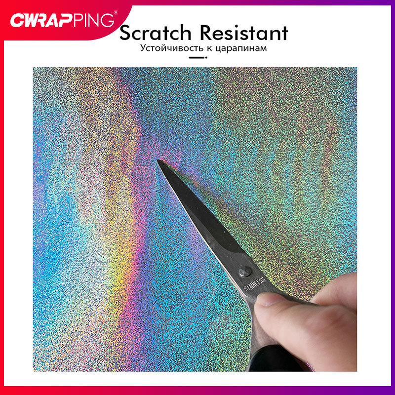 Laser Flash Vinyl Car Sticker Holographic Chrome Truck Decoration Auto Decals Air Bubble Free for Auto Body