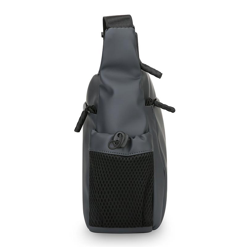 Solid Color Crossbody Bag Men's Large Capacity Shoulder Bag Commuter Briefcase