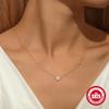 Trend S925 Sterling Silver Daily Wear Love Full Diamond Luxury Grade Fashion Versatile Necklace Collarbone Chain