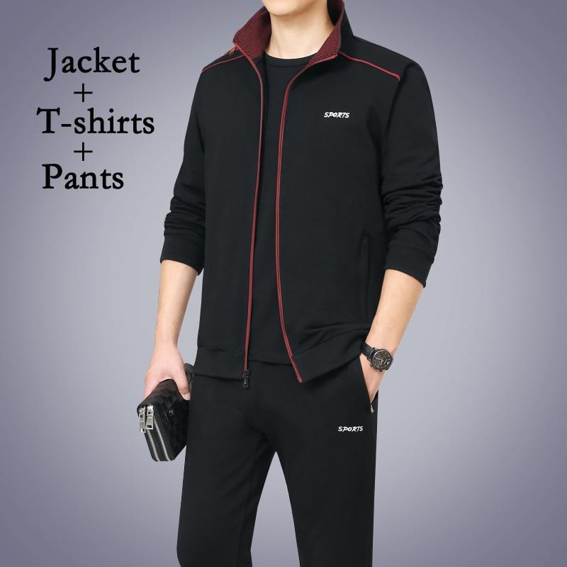 Fashion Running Sets Sport Suit Sportswear Sweatshirt +Sweatpants Mens Clothing 2 Pieces Sets Tracksuit Jogging Suits
