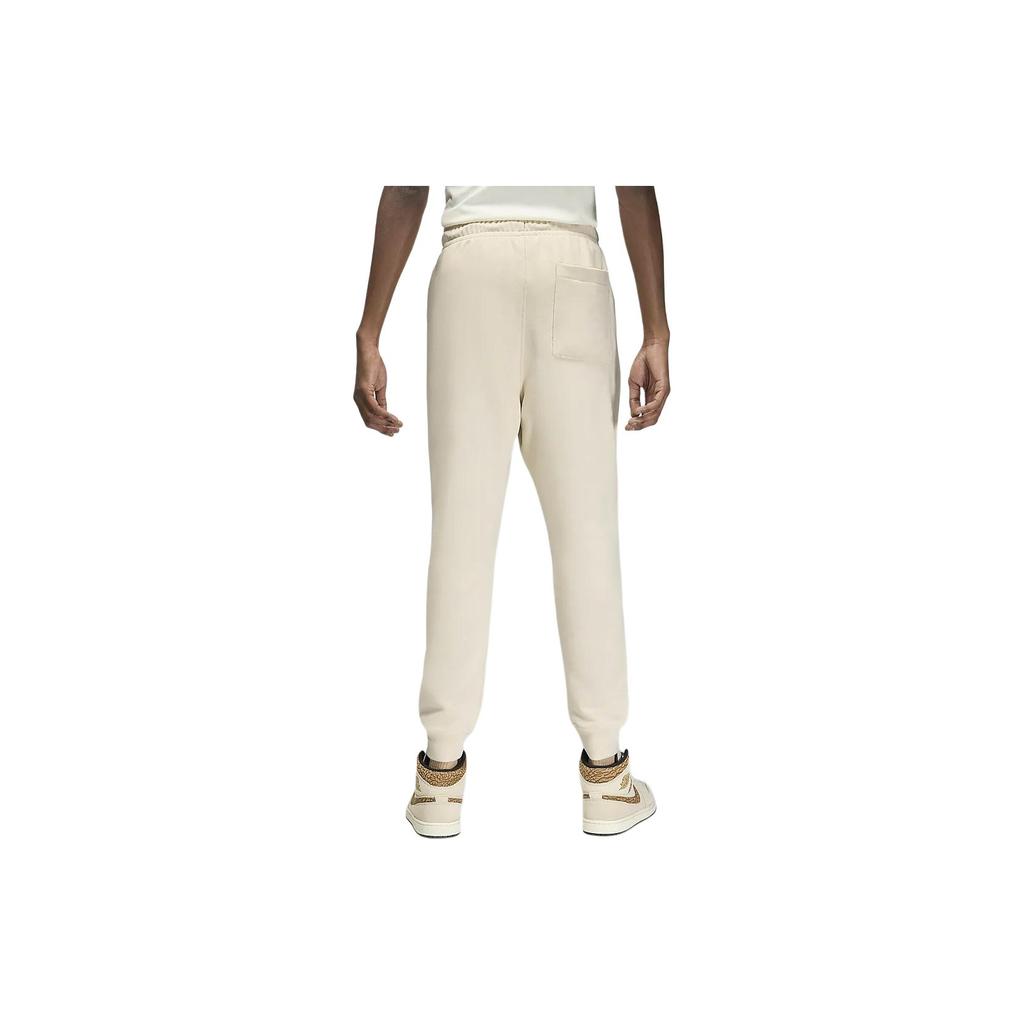 Jordan Essentials Solid Color Lace-Up Casual Tapered Knit Joggers Men Joggers Legendary-Light-Brown FQ7762-203