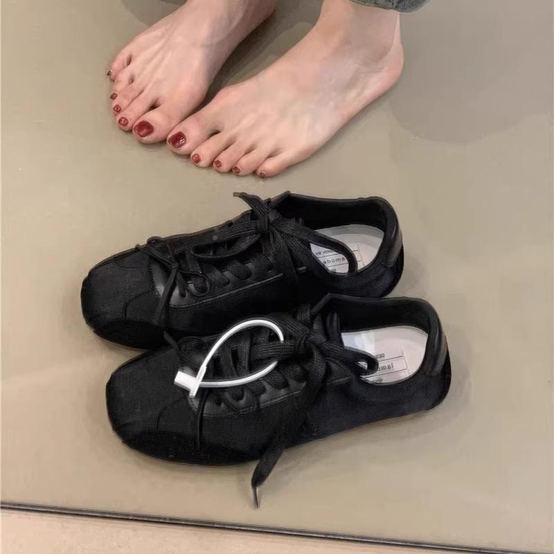 Girly bow white sneakers women's spring new straps casual lace Forrest Gump shoes German training shoes women's shoes