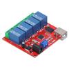 4 Channel Relay Module DriveFree PC Intelligent Switch Controller PCB Board DC 12V