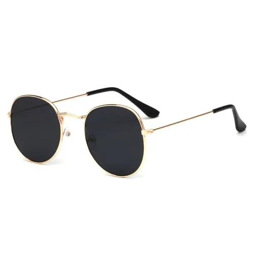 Retro Round Sunglasses For Men Women Brand Designer Vintage Sun Glasses Eyewear Luxury Mirror Ray Glasses