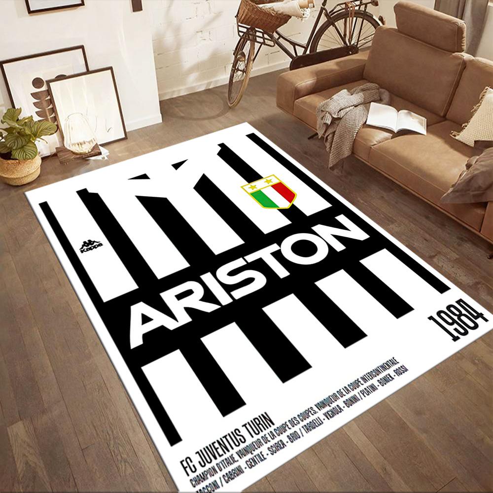 Juventus Area Rug Design For Kitchen Balcony Game Room Hallway Antislip Rug Decorate Offices Luxury Gift For Birthday Christmas Wedding