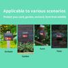 Waterproof Solar Ultrasonic Animal Repeller, Red White Flash Light Pest Repellent for Birds Mice Rodents