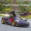 1:24 Pagani Huayra Dinastia Sport Car Model Toys Alloy Diecast Sound Light 4 Door Opened Racing Vehicle For Kids Gift Collection