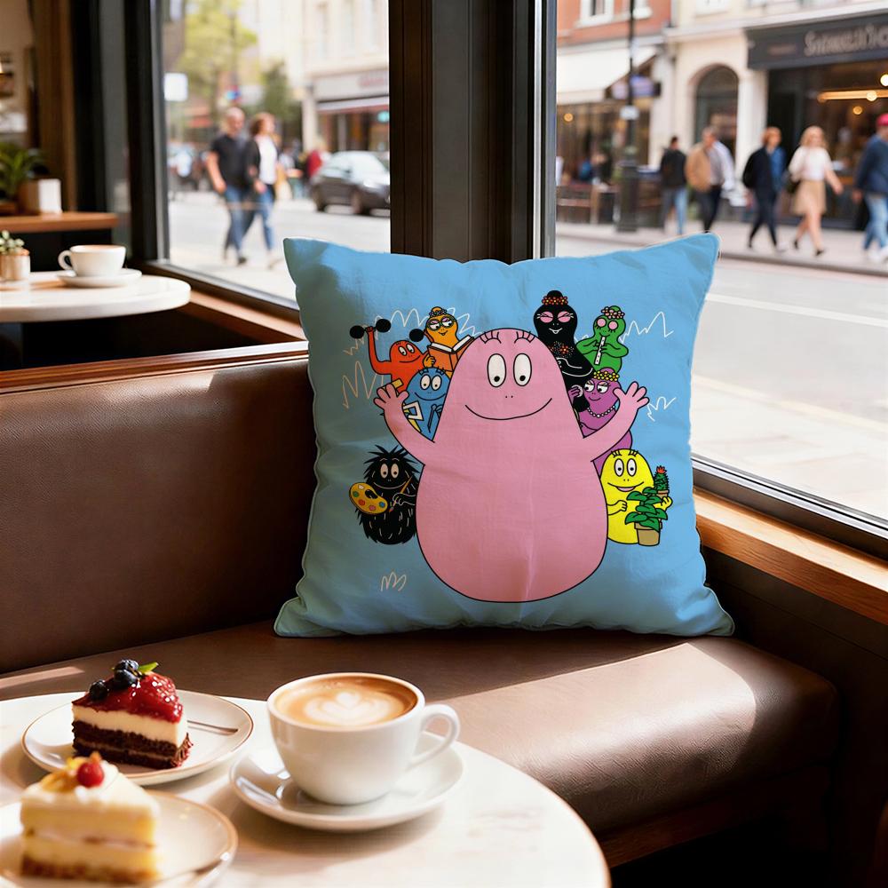 Cartoon Barbapapa Cushion Cover Decorative Cushions Covers Cover Sofa X Pillow Piece X X Pillowcase