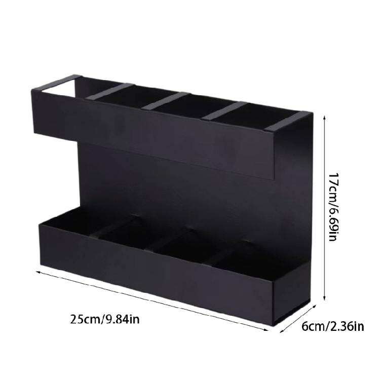 Metal Straw Chopstick Utensil Organizer Wall Mounted Kitchen Cabinet Storage Rack Space Saving for Home Restaurant
