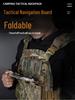 Nylon MOLLE Tactical Chest Rig Vest with Phone Holder & Folding Navigation Board