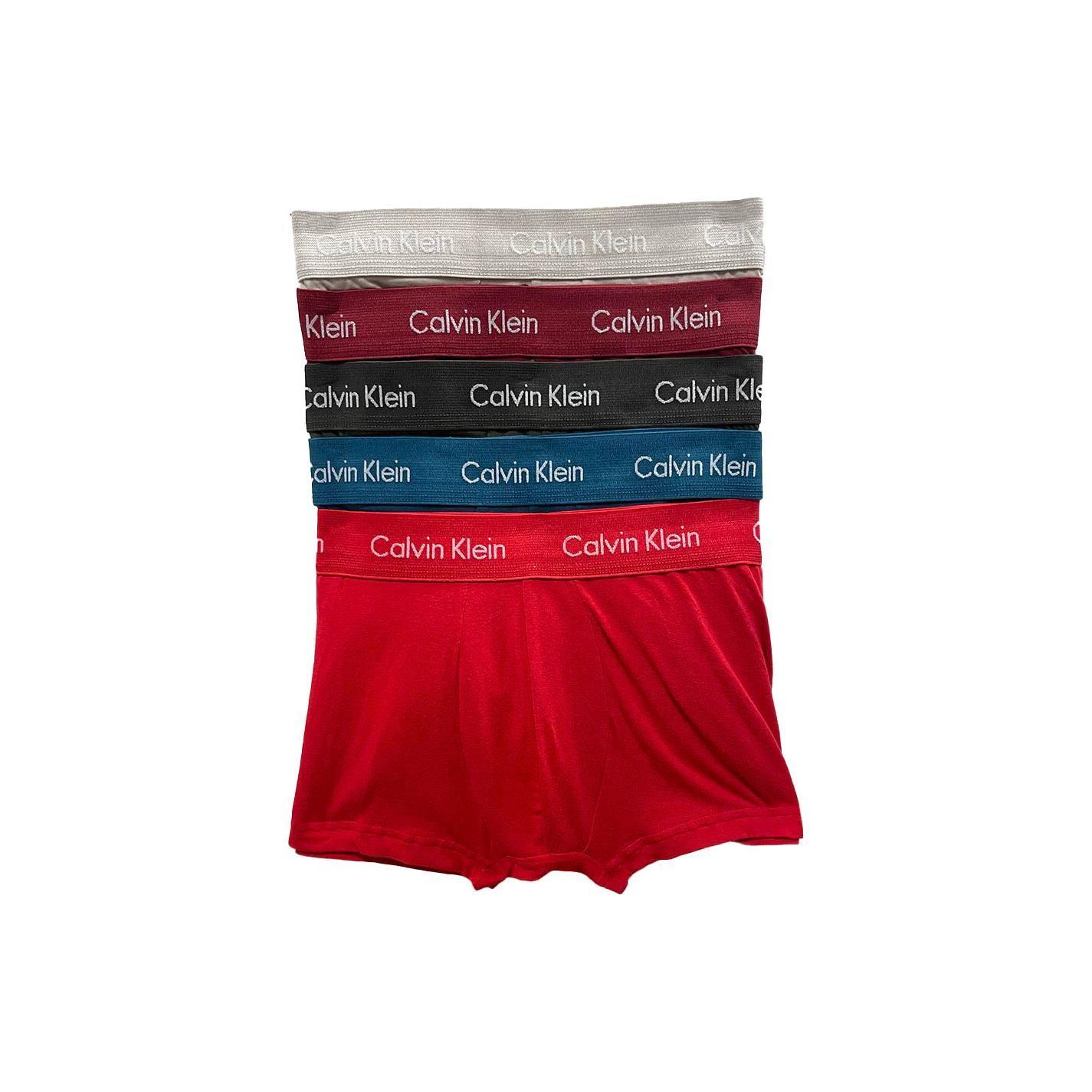 

Calvin Klein Lettered Waistband Boxer Briefs 5-Pack Men underwear NB3394-905 M