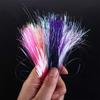 Shining Fly Fishing Fly Tying Materials Assist Hooks Line Jig Hook Streamer Fly Tying Tinsel