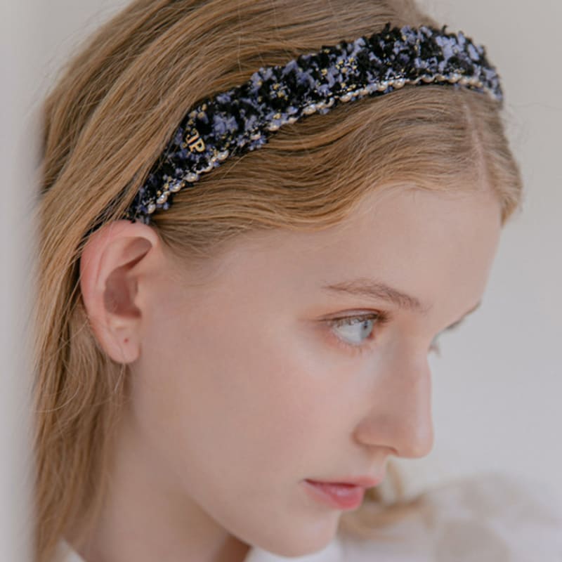 Jean Paul Clarisse Perlen-Tweed Haarband JP-22-211HB