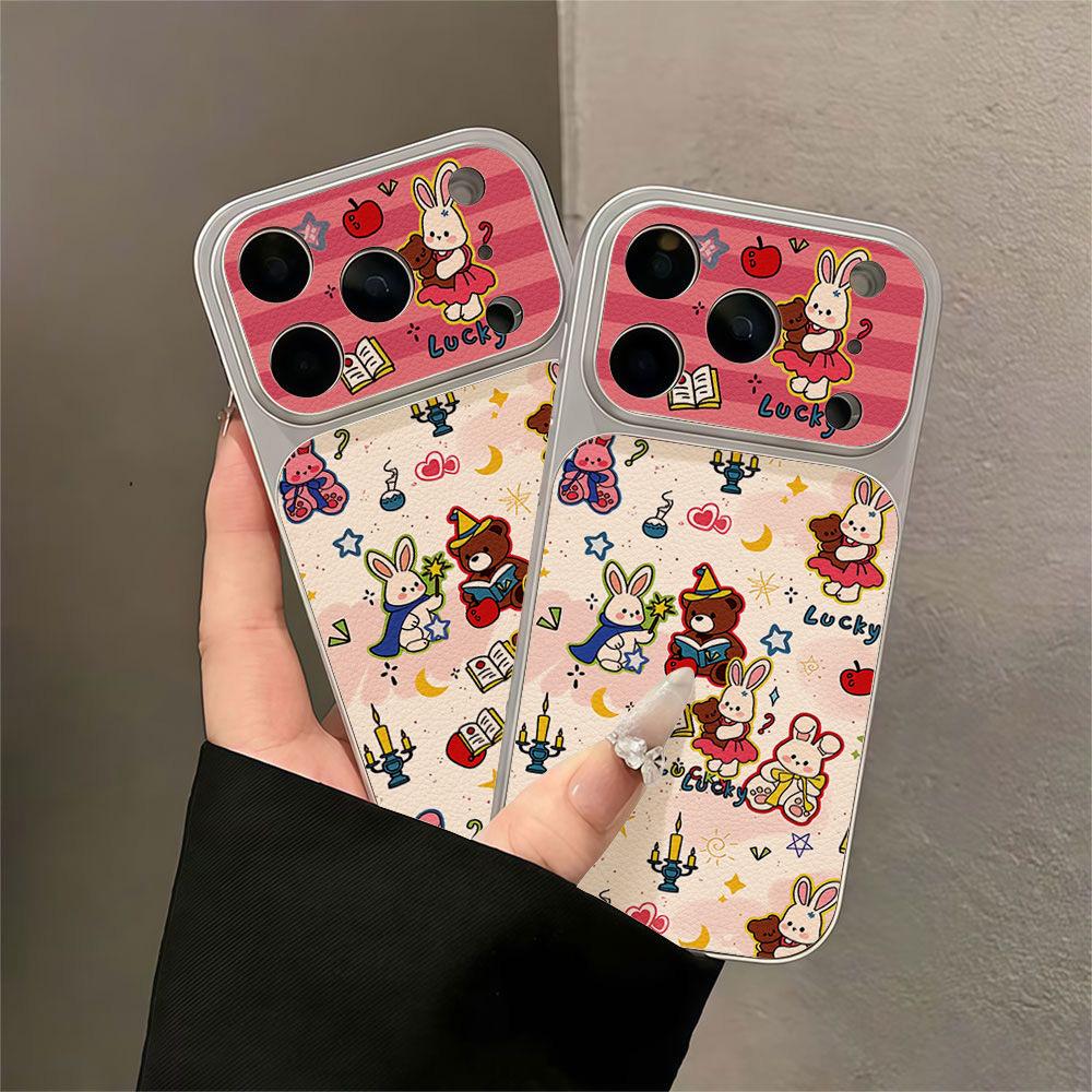 Applicable to iPhone17promax Apple bear mobile phone case, anti-drop Corning case, Apple 16 men's and women's 15 generation