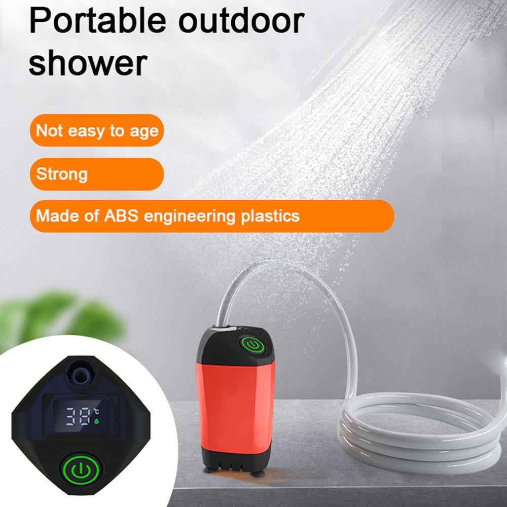 Doccia Portatile Da Campeggio Con Pompa Elettrica Ricaricabile 6000 MAh - Display Intelligente E Soffione A 3 Modalità, Kit Impermeabile Con Borsa - 3