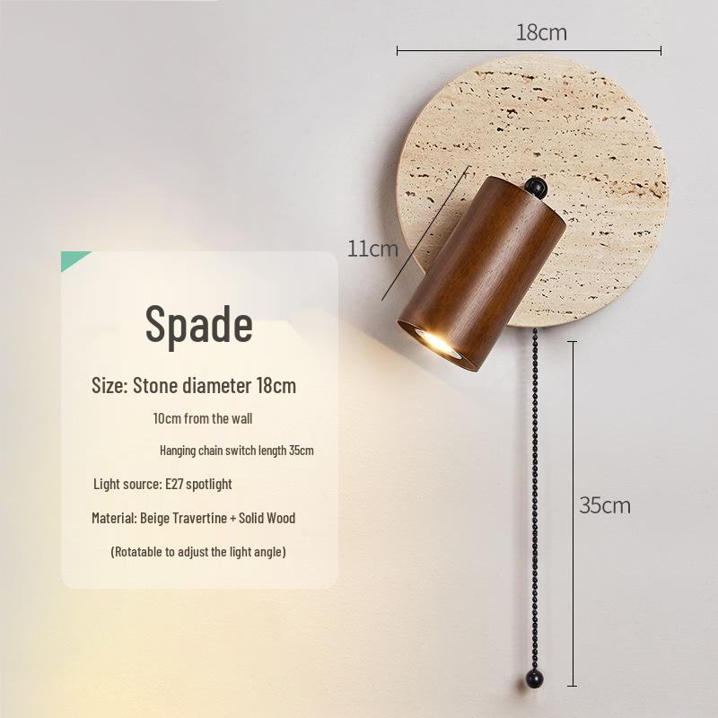 Yellow Mid-Century Rotatable Bedroom Wall Lamp with Switch for Bedside Reading