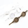 12mm 10pcs Two Cameo High Quality Bronze and Silver Plated Copper Material Hair Clips Hairpin Base Setting Cabochon Cameo 