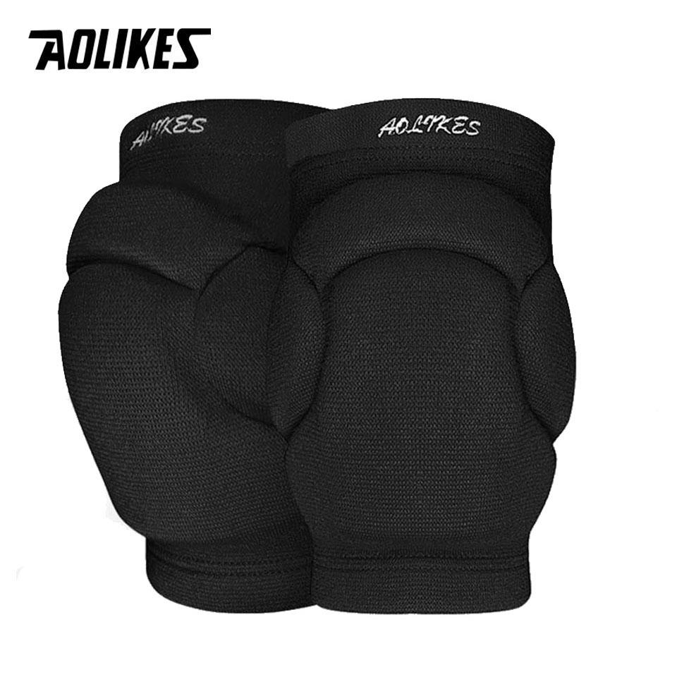 Aolikes Thickened Knee Pads Sponge Anti-Collision for Volleyball Dance Ski Leggings Protective Gear Sports