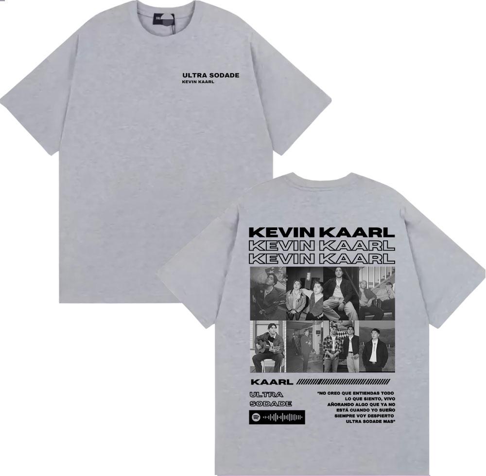 Rapper Kevin Kaarl Ultra Sodade Tour 2025 Cover T Shirt Unisex Unisex Fashion Gothic Retro TShirts Cotton Comfort Oversized T Shirt