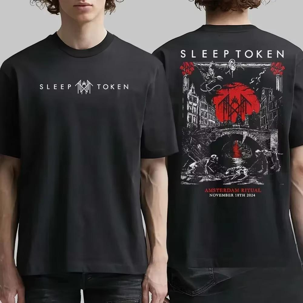 Sleep Token Horká americká kapela Špičkový potisk Tričko Luxus je pro muže i ženy Bavlněný top Y2k Jsou různá Tričko Volné