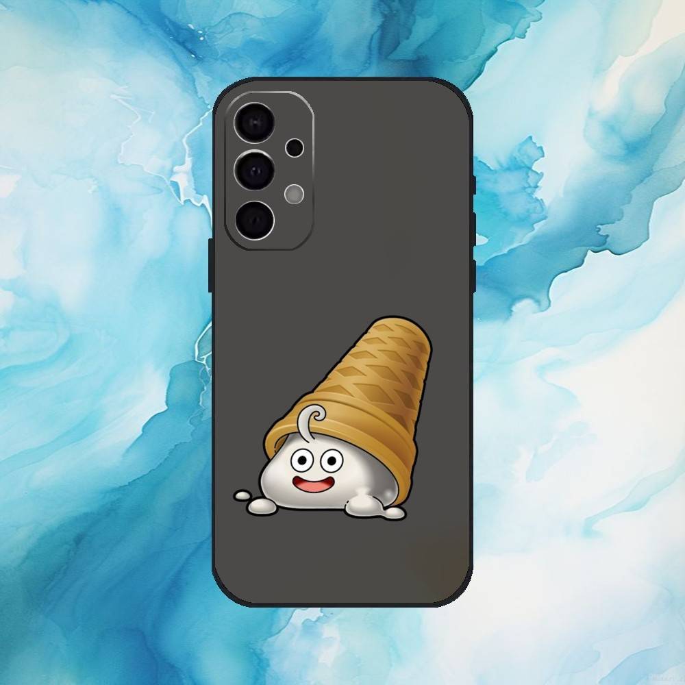 D-Dragon Q-Quest Slime Phone Case For Samsung S25,S24,S21,S22,S23,S30,Ultra,S20,Plus,Fe,Lite,Note,10,9,5G Black Cover