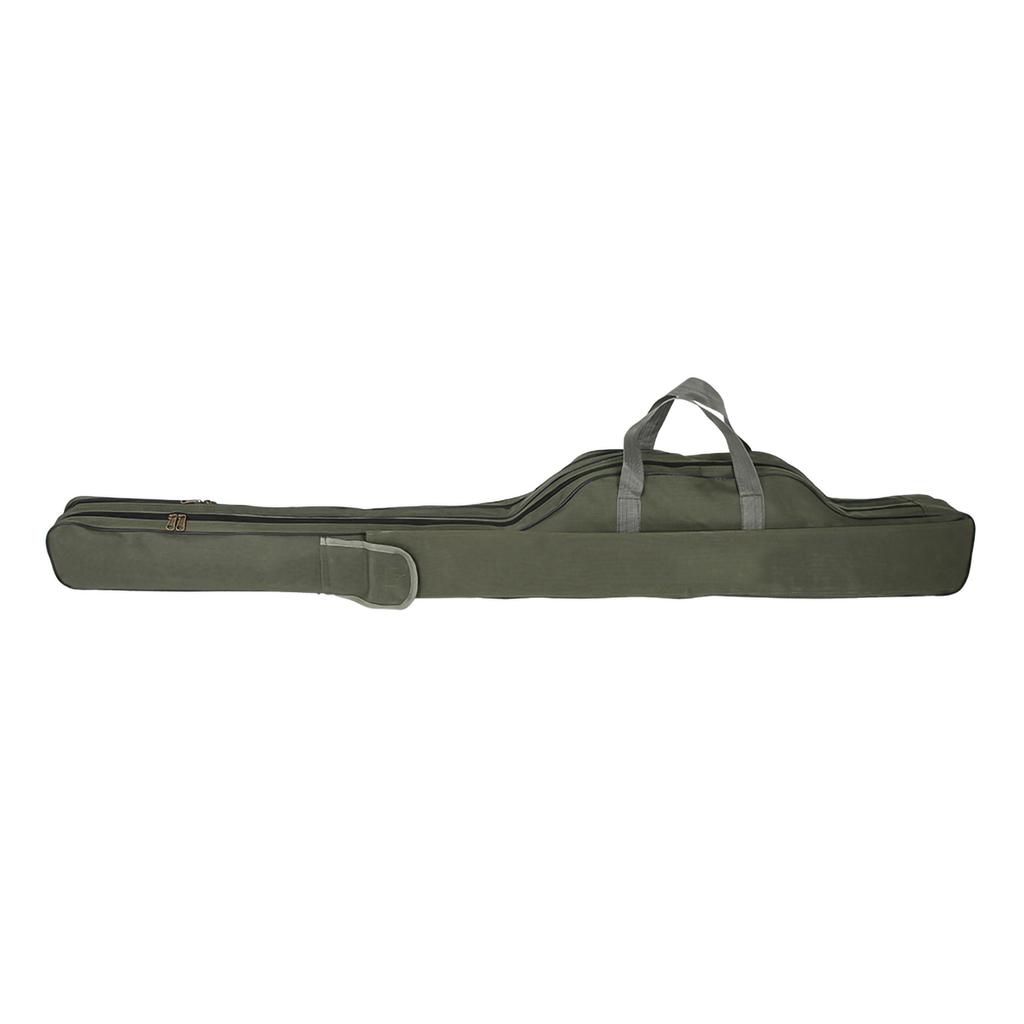 Outdoor Fishing Rod Pole Reel Lures Box Storage Bag Adjustable Shoulder Strap (Green1.5m)