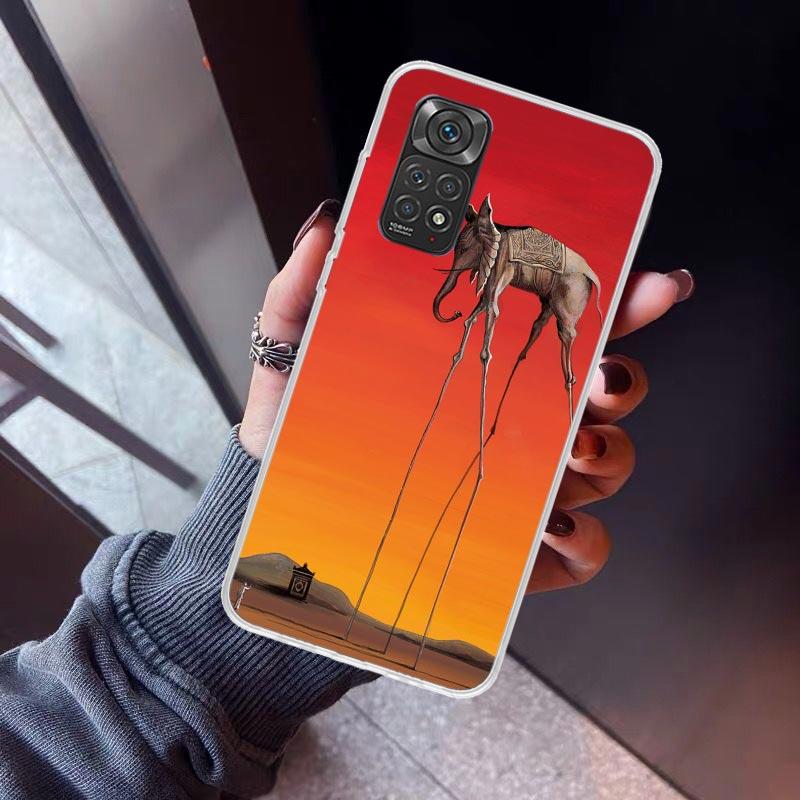 Salvador Dali Kunst Handyhülle Für Xiaomi Redmi Note 15 14 14S 13 12S 12 Pro Plus 11S 11 10S 10 4G Hülle 11E 11T 5G Druck Fundas R