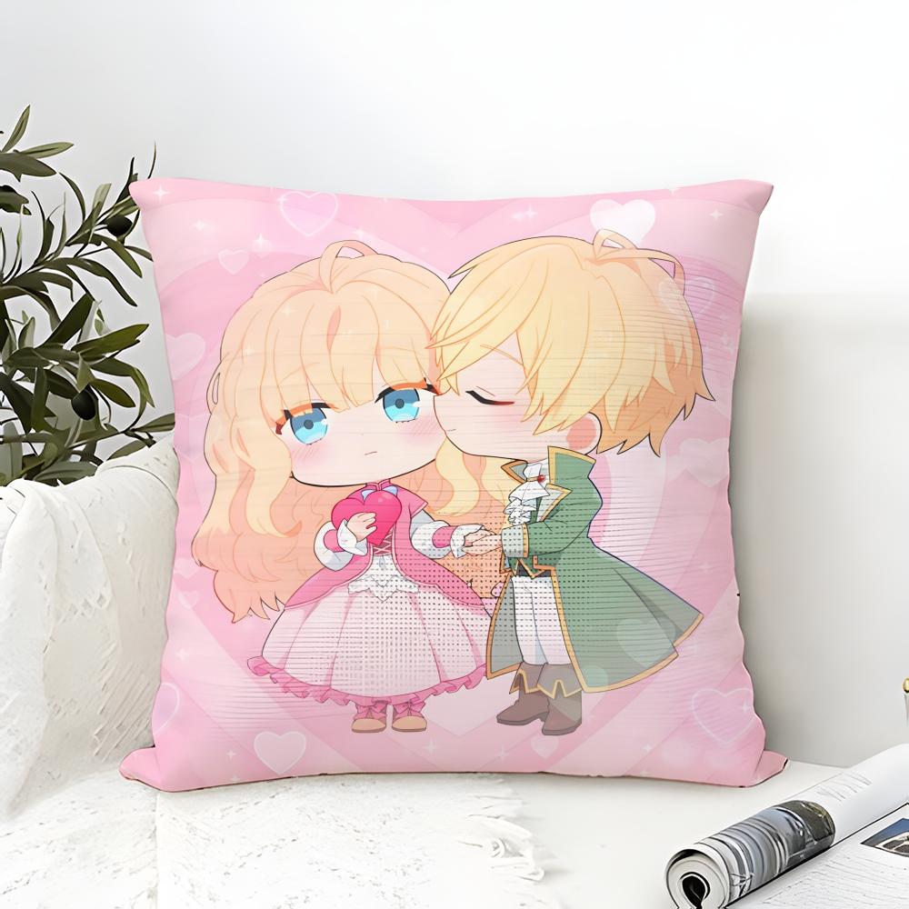Pillow Case Cotton Linen Fabric Square Zipper Pillowcase Home Decorative Living Room Comic Light Novel 7-7Th Time Loop 3