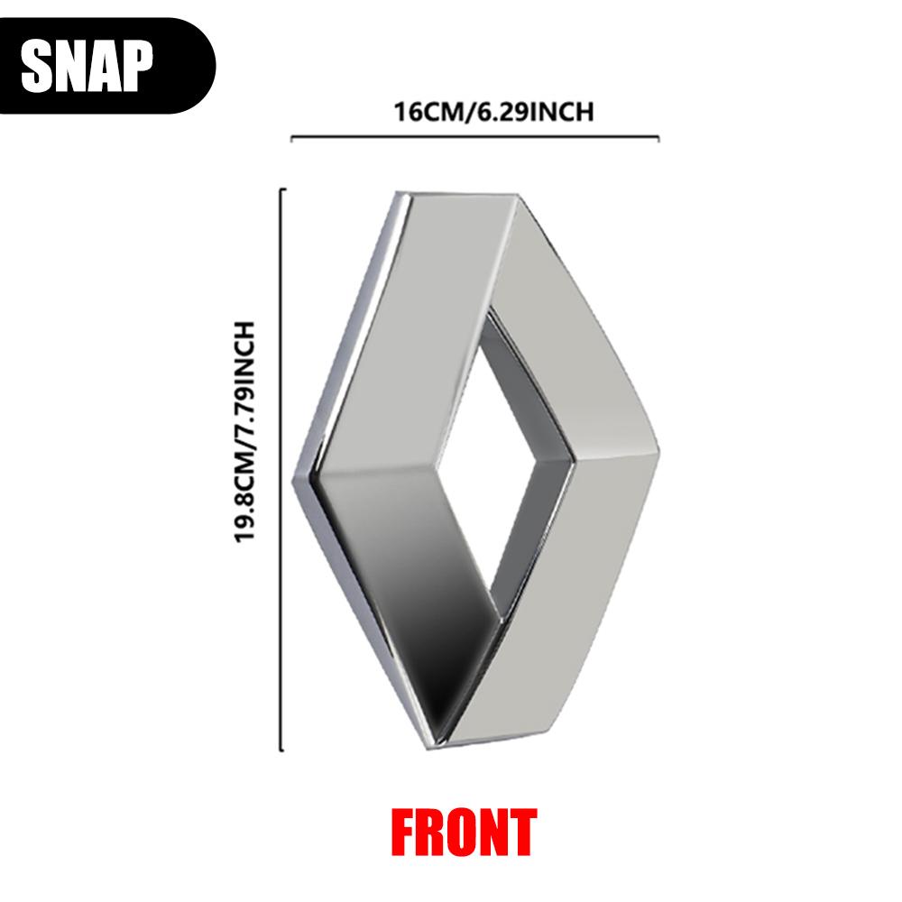 For Renault 2026 New Hub Caps Car Hood Front Grill Emblem Tail Trunk Logo Cover Decoration For Renault Loguna Duster Zoe Scenic