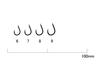 Gamakatsu Single Hook A1 Long Tail Brown No. 9 10