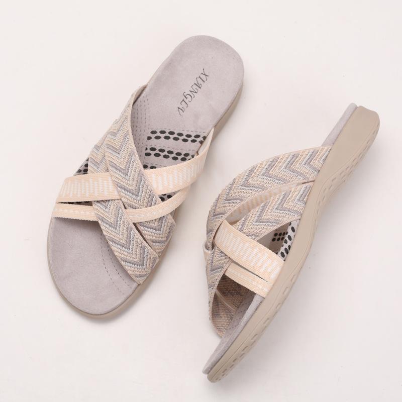 Damesommersko og sandaler Dames myksålede strandkjølighet