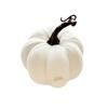 Halloween Velvet Pumpkin 13 Inch Decoration for Fall Home Accents
