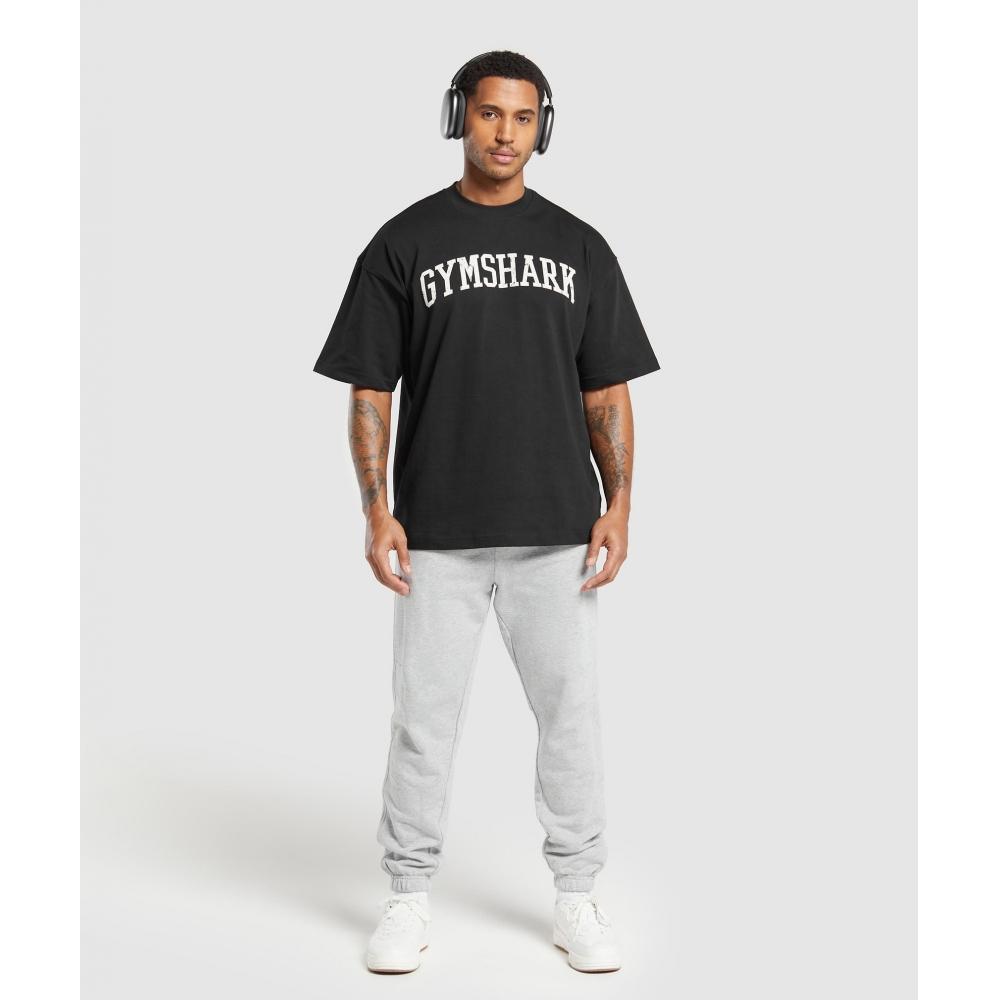 Gymshark CollegiaTe T shirT Black A7a4e Bb2j