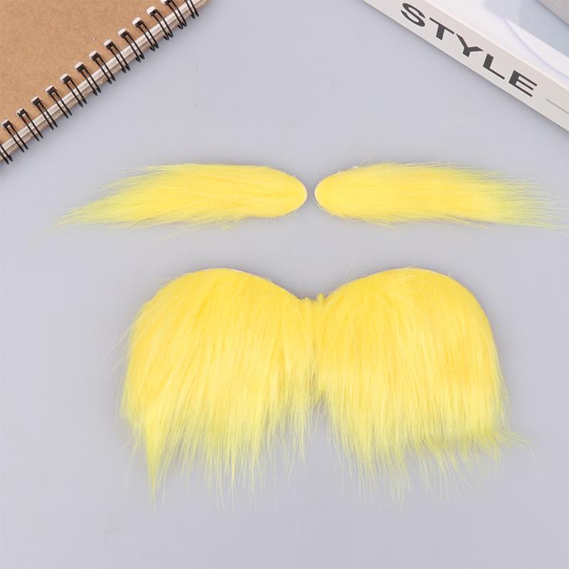 

Mustache And Eyebrows Set Self Adhesive Beard Moustache Cosplay Costume Accessories For Kid Adult