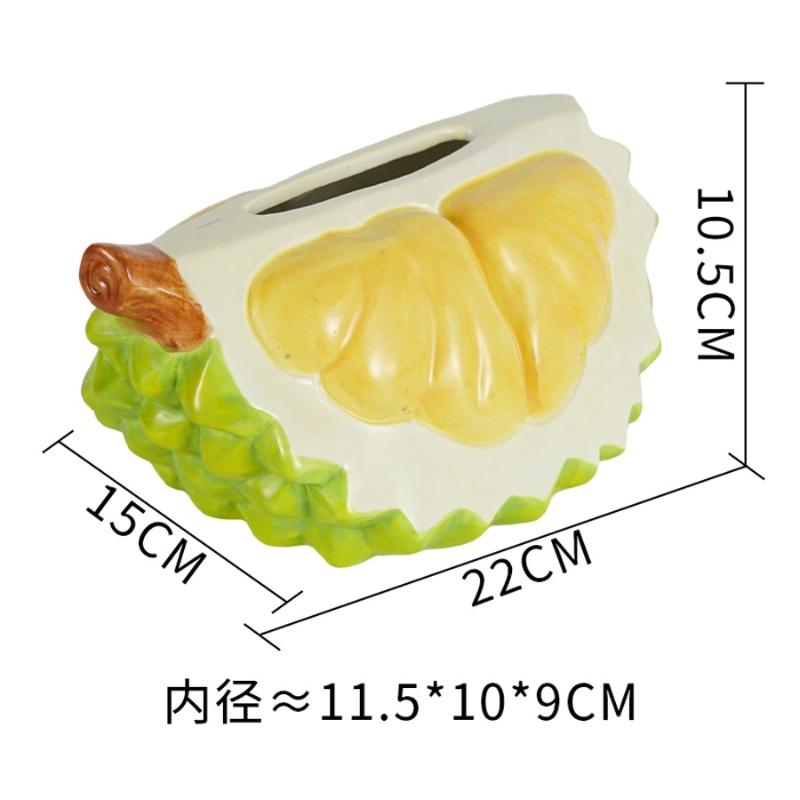 Durian Tissue Box, Living Room Storage Box, Light Luxury Creative Dining Table Paper Napkin Box