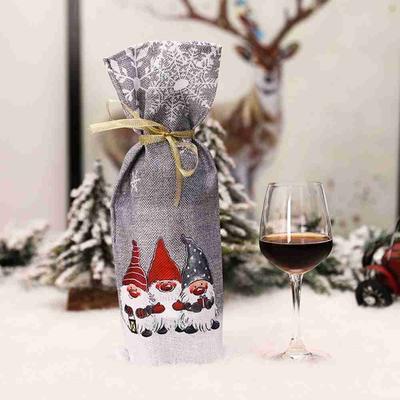 Partyzubehör Tischdeko Schneemann Weinflaschenüberzug Weihnachtsmann Flaschenverkleidung