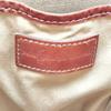 POLO RALPH LAUREN Checkered Tote Bag PVC Leather Beige Brown Used Japan