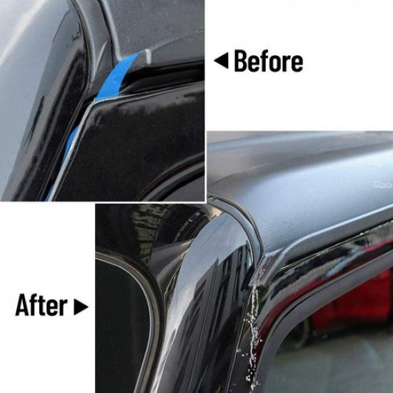 2X Car Roof Side Rainwater Shield Slot Extend Diverter For Jeep Wrangler JL JT