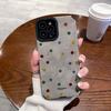 Autumn and winter simple color polka dots suitable for Apple 17Pro new 15 flip fur iPhon16promax anti-drop essence