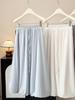 Women's High-Waisted A-Line Lantern Skirt - White Cloud Bubble Skirt for Spring/Summer