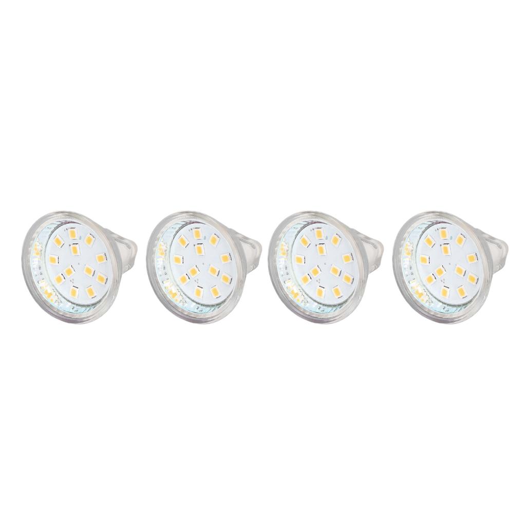 4PCS MR11 12LED Light Bulb 2W 300LM Spot Light Bulb Double Pin Base Landscape Light BulbWarm White