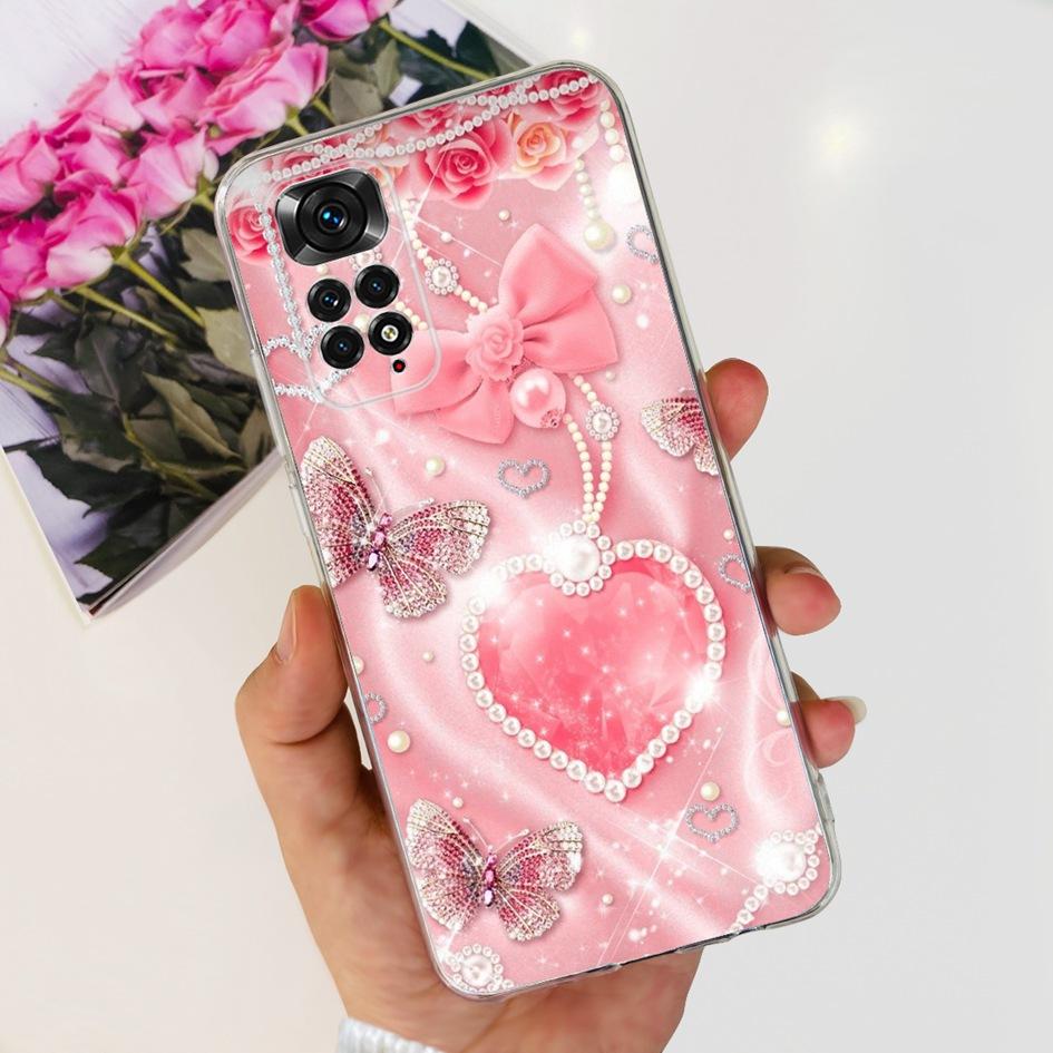 For Xiaomi Redmi Note 11 Case Note 11s Cover Popular Butterfly Dragon Soft Silicone Clear Case For Redmi Note 11S 5G Note11 Capa